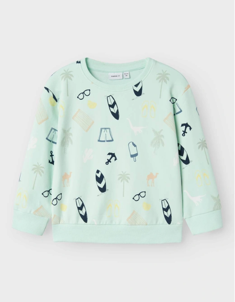 Mini Boy's Jerome Sweatshirt Honeydew