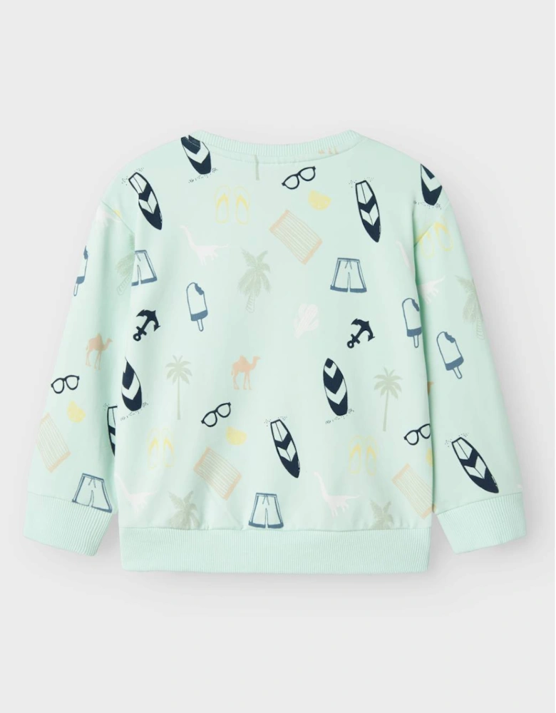 Mini Boy's Jerome Sweatshirt Honeydew