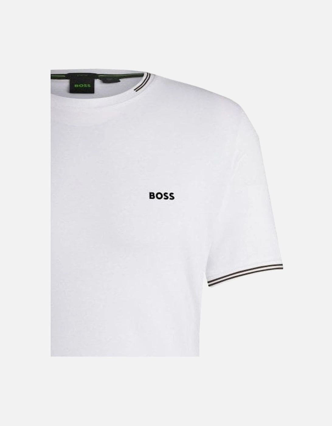 Men's White Regular Fit Taul T-shirt.