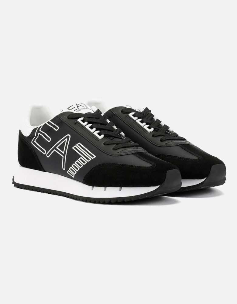 Black & White Vintage Men's Black/White Trainers