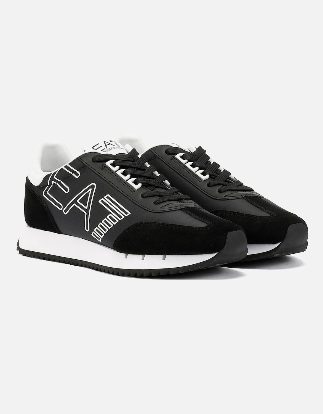 Black & White Vintage Men's Black/White Trainers, 9 of 8