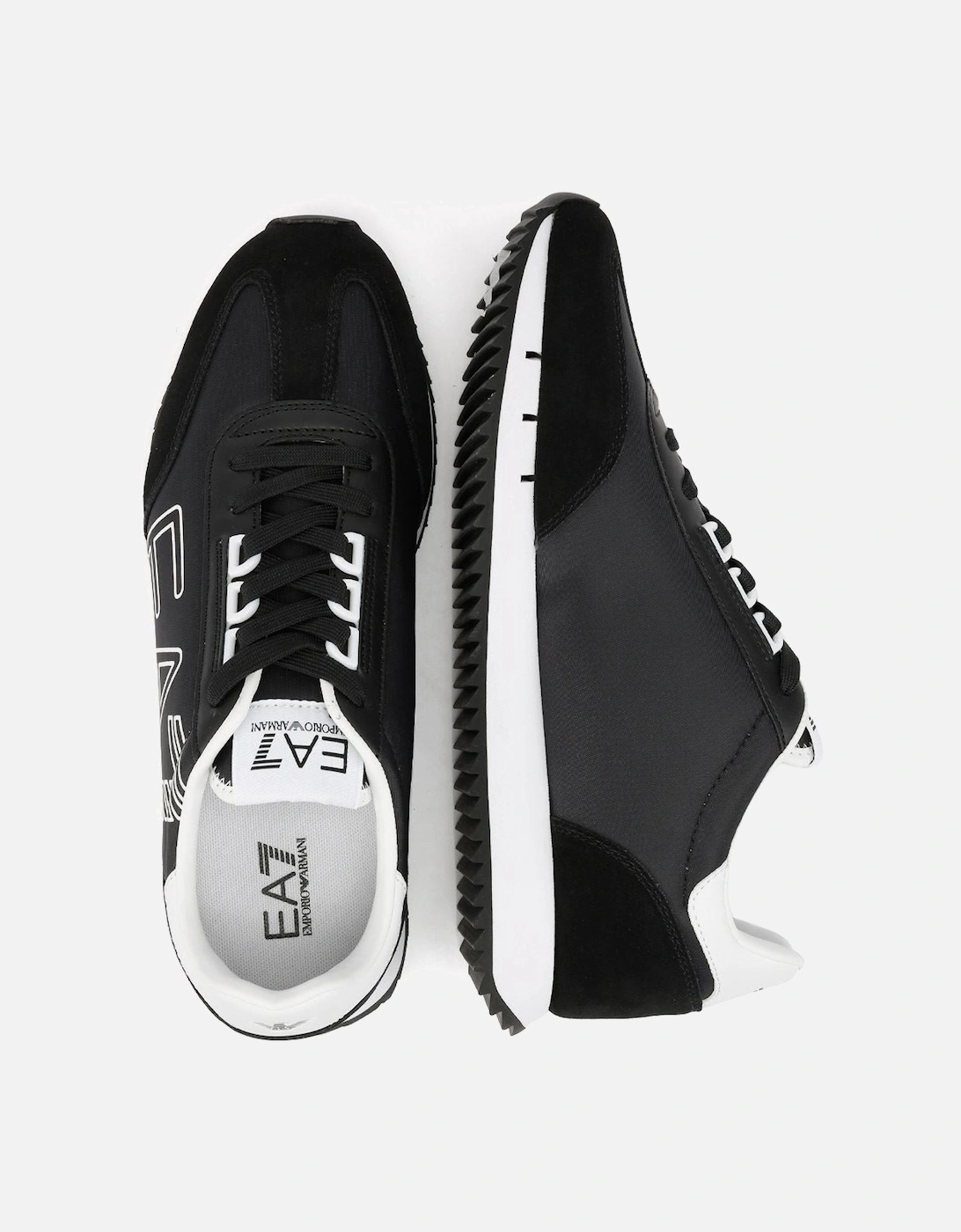 Black & White Vintage Men's Black/White Trainers