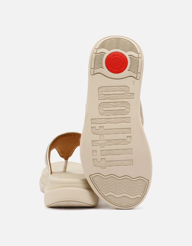 F-Mode Go Adjustable Flatform Women's Platino Sandals