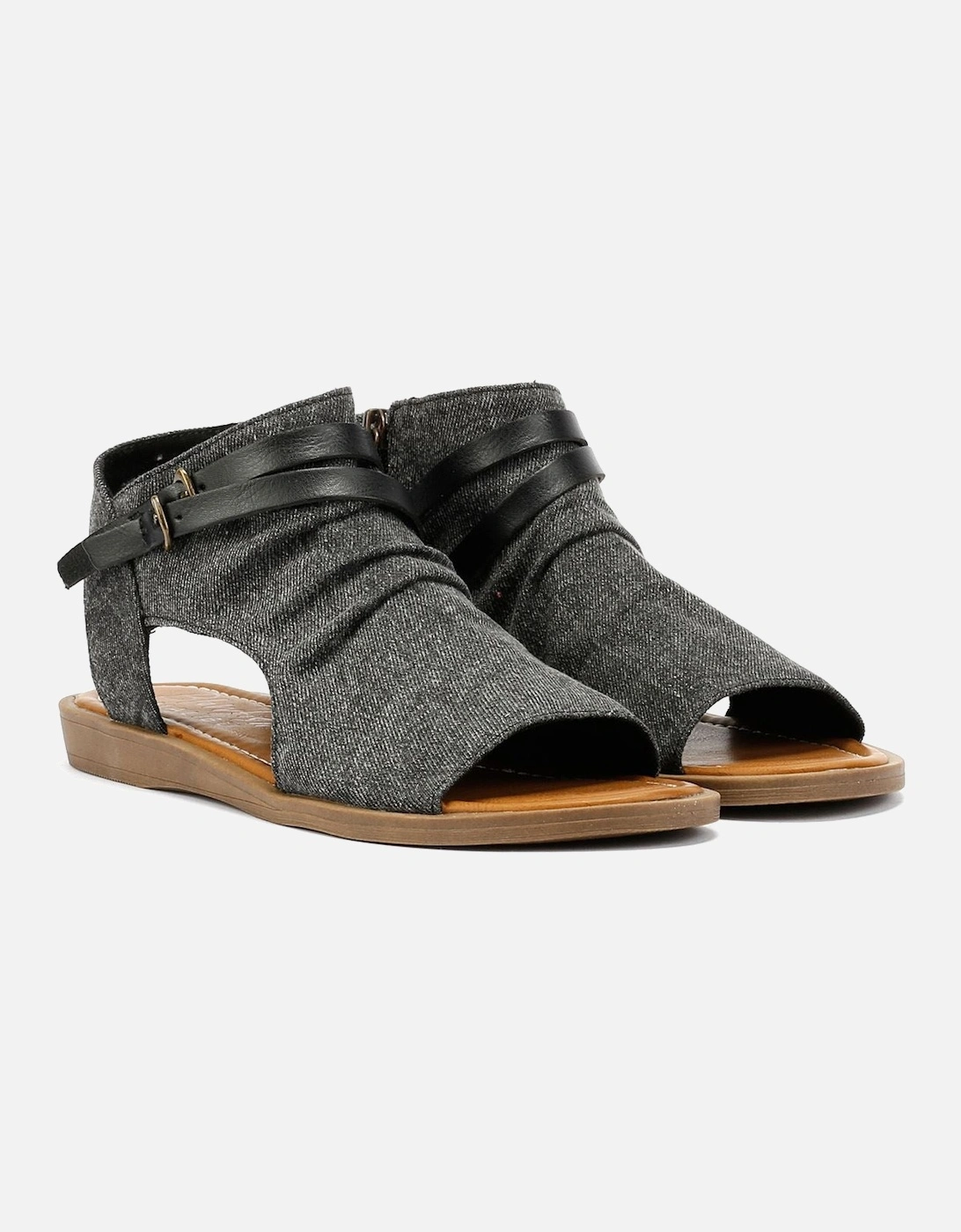 Denver Women's Charcoal Sandals, 9 of 8