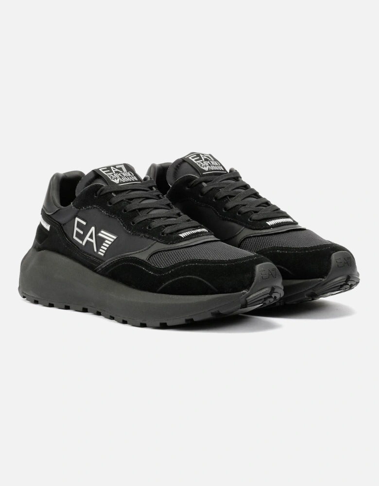 Wader Men's Black/White Trainers