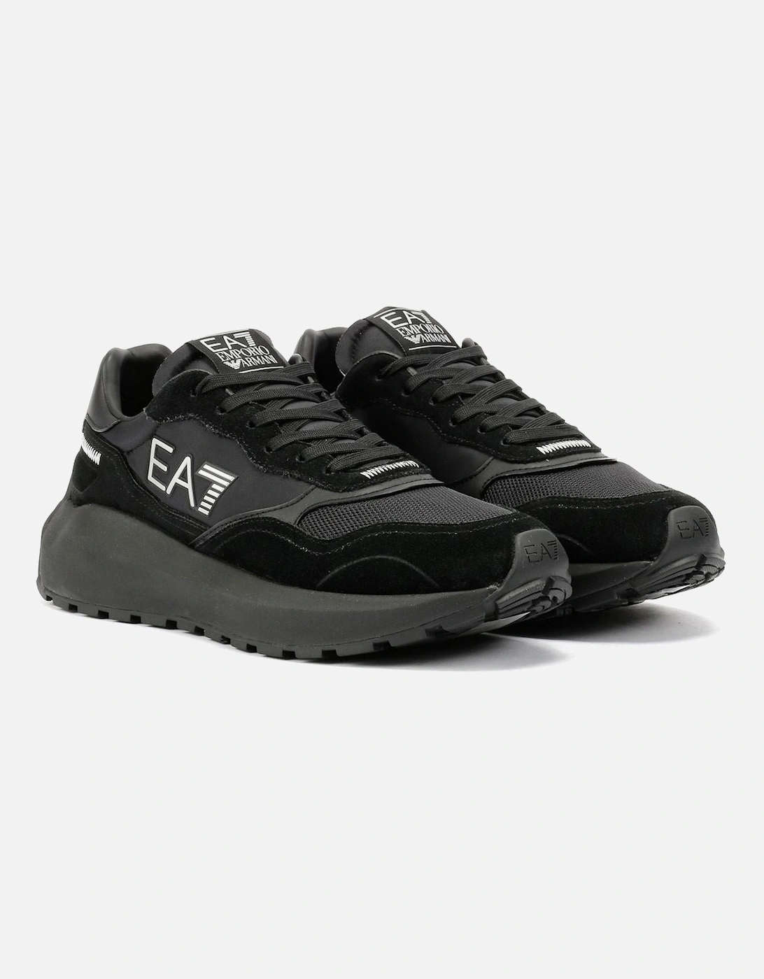 Wader Men's Black/White Trainers, 9 of 8