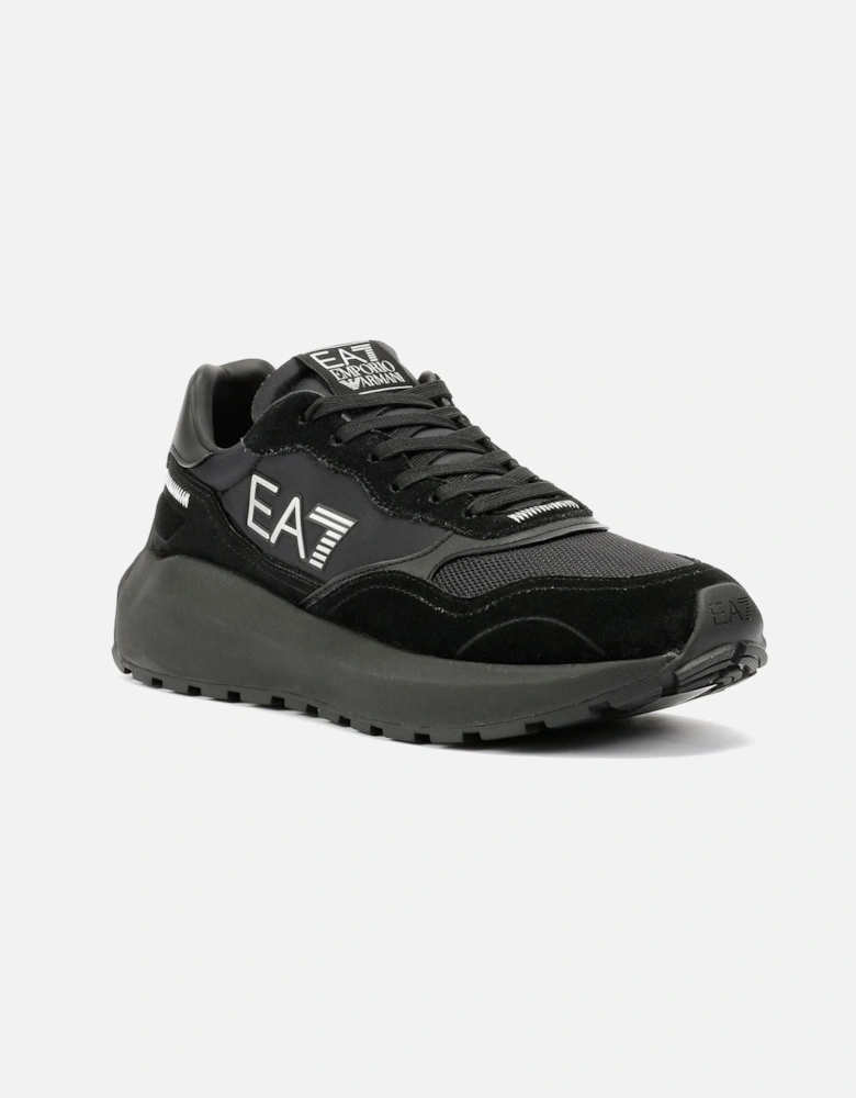 Wader Men's Black/White Trainers