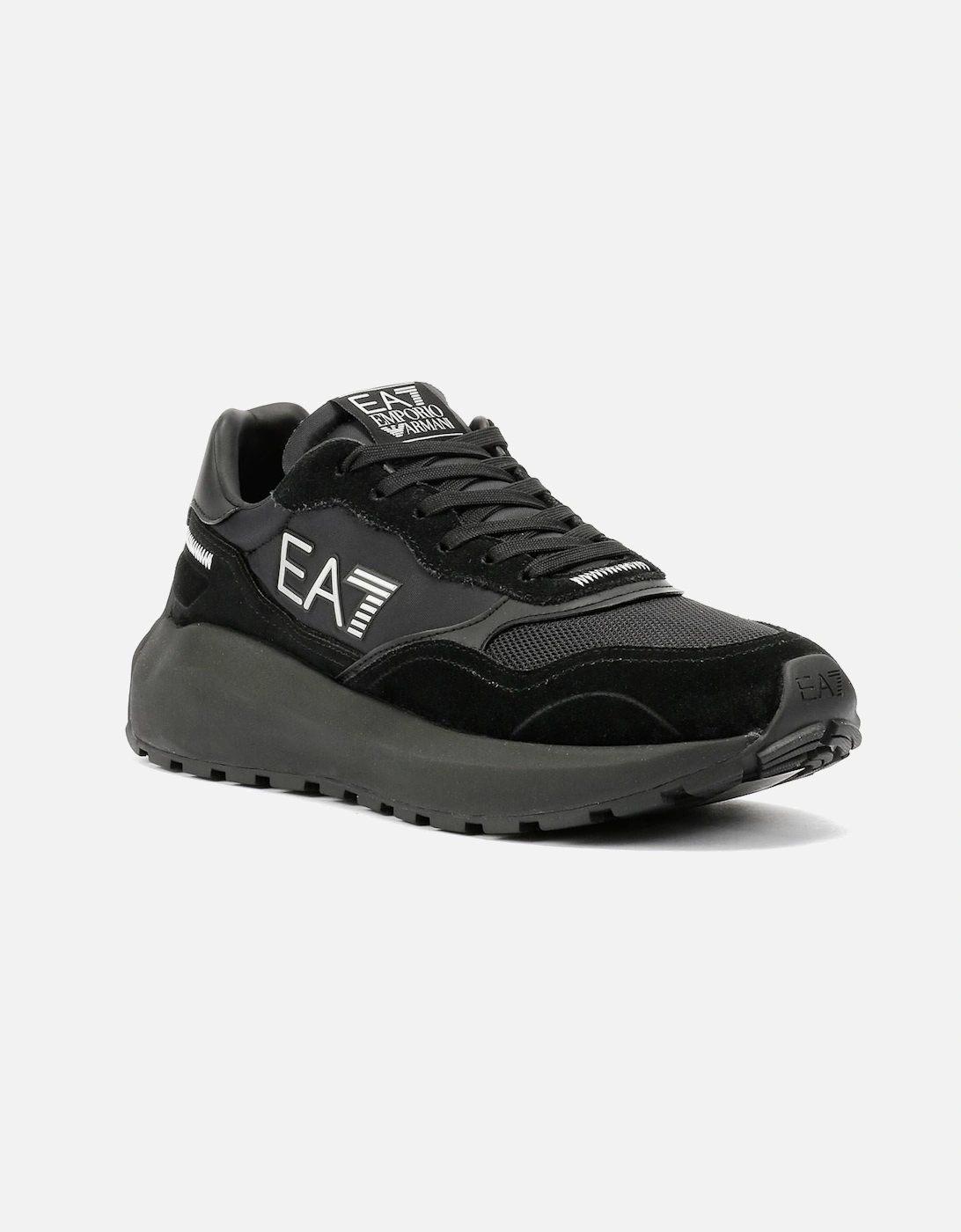 Wader Men's Black/White Trainers