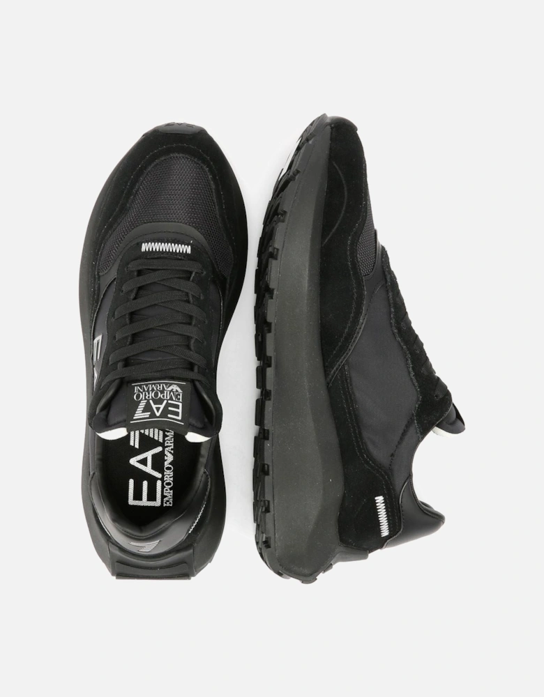Wader Men's Black/White Trainers