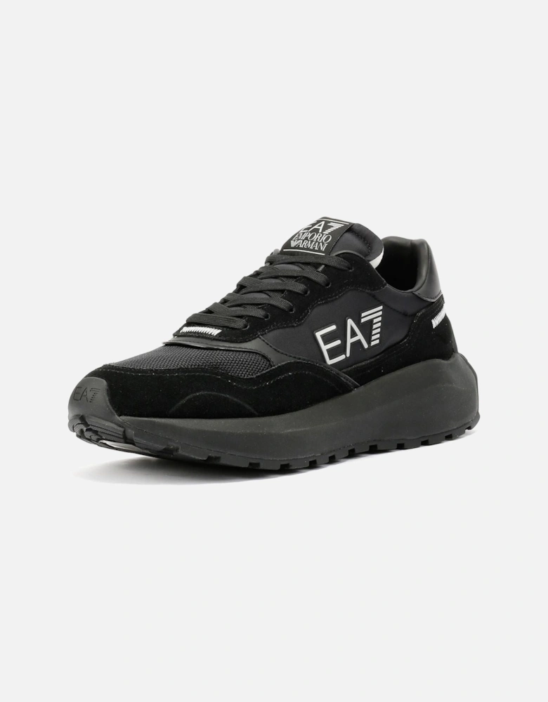 Wader Men's Black/White Trainers