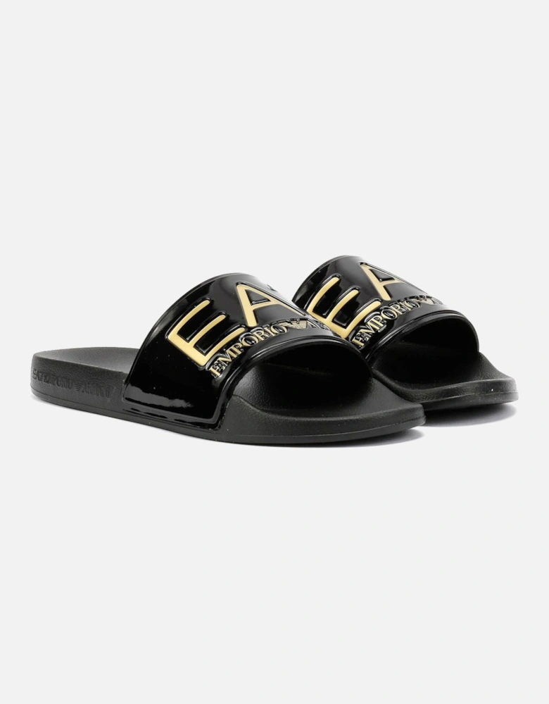 Water Sports Men's Black/Gold Slides
