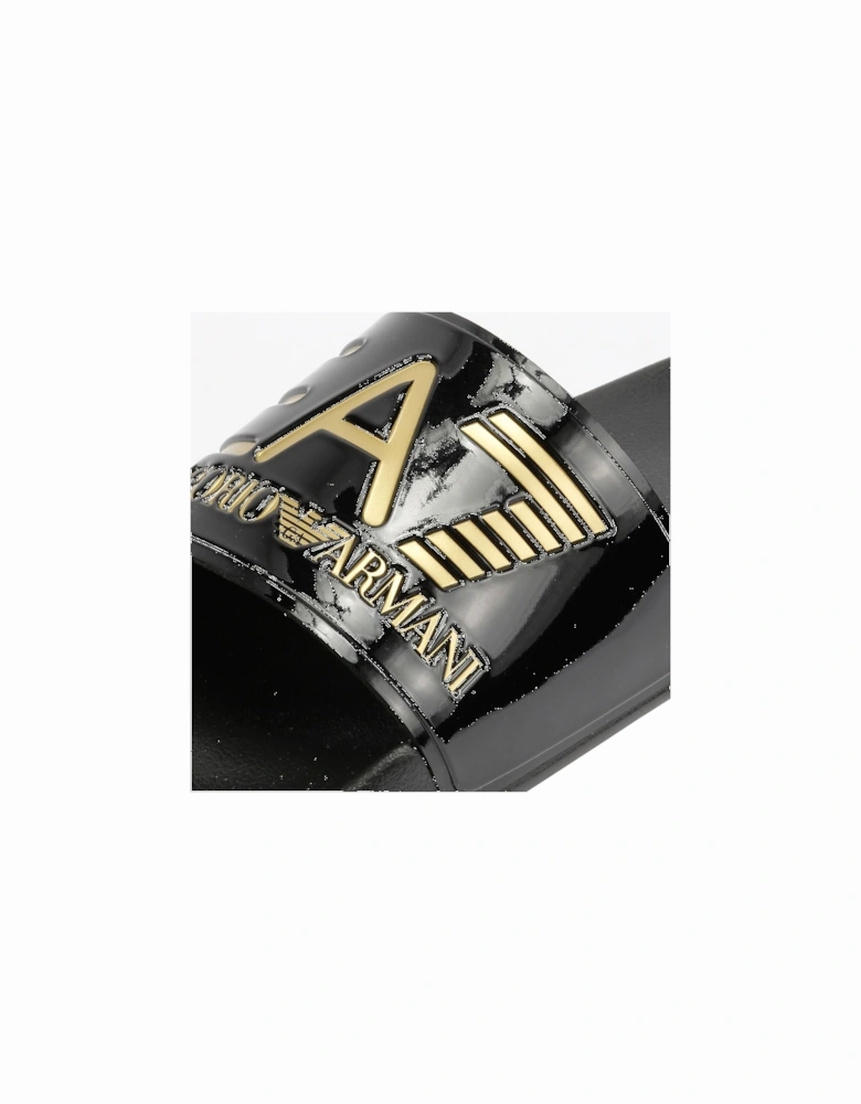 Water Sports Men's Black/Gold Slides