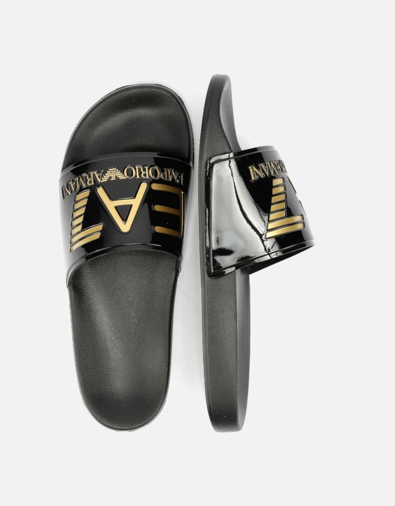 Water Sports Men's Black/Gold Slides