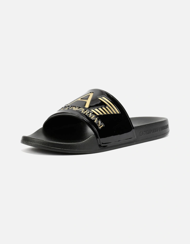 Water Sports Men's Black/Gold Slides