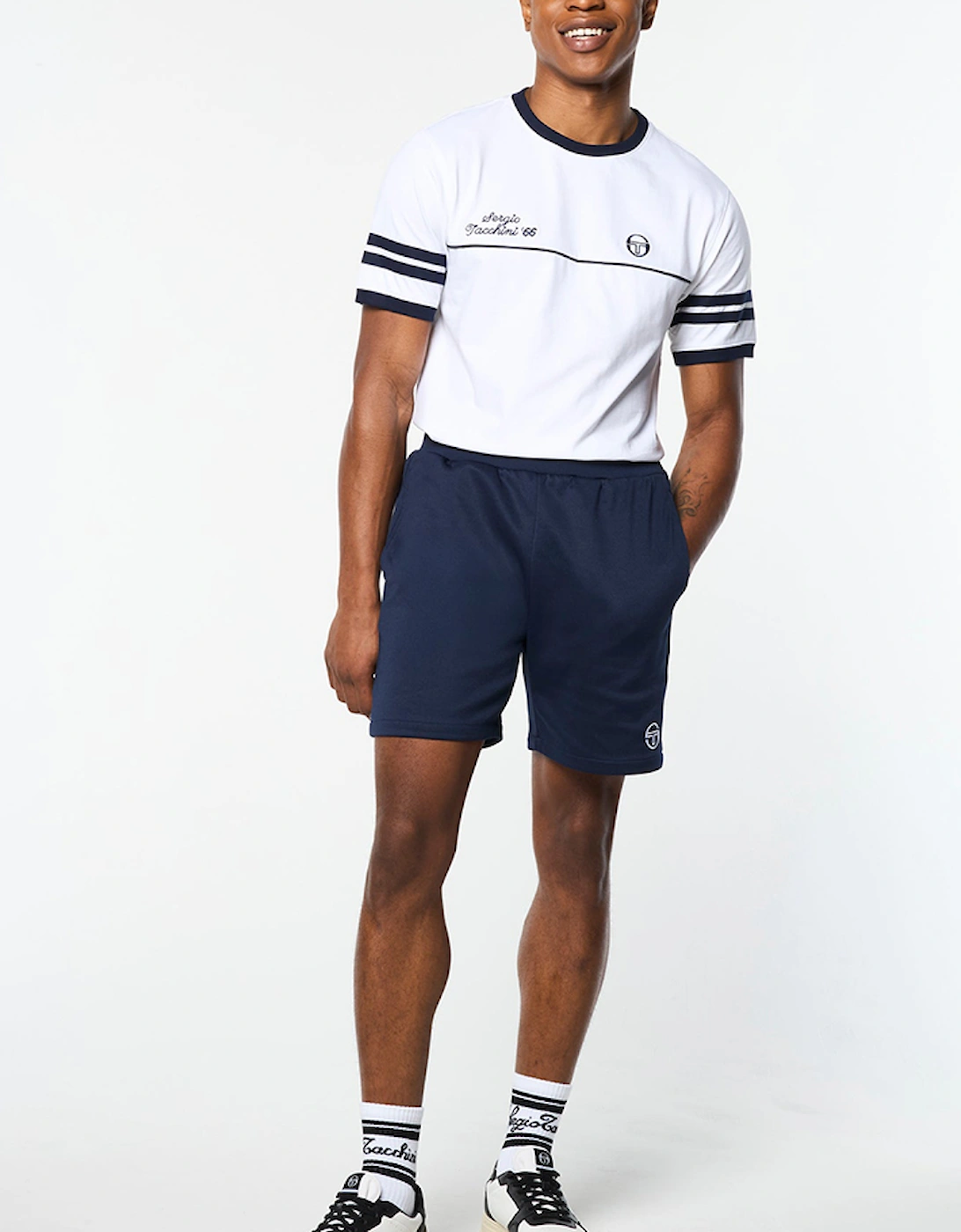 Men's Sergio Tacchini New Orion Shorts - Navy - Size: 39/38/32