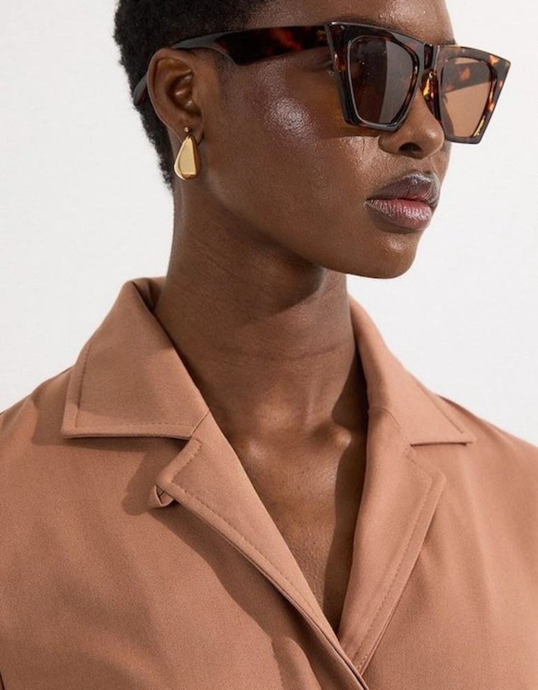 Soft Structured Tailored Shirt Mini Dress