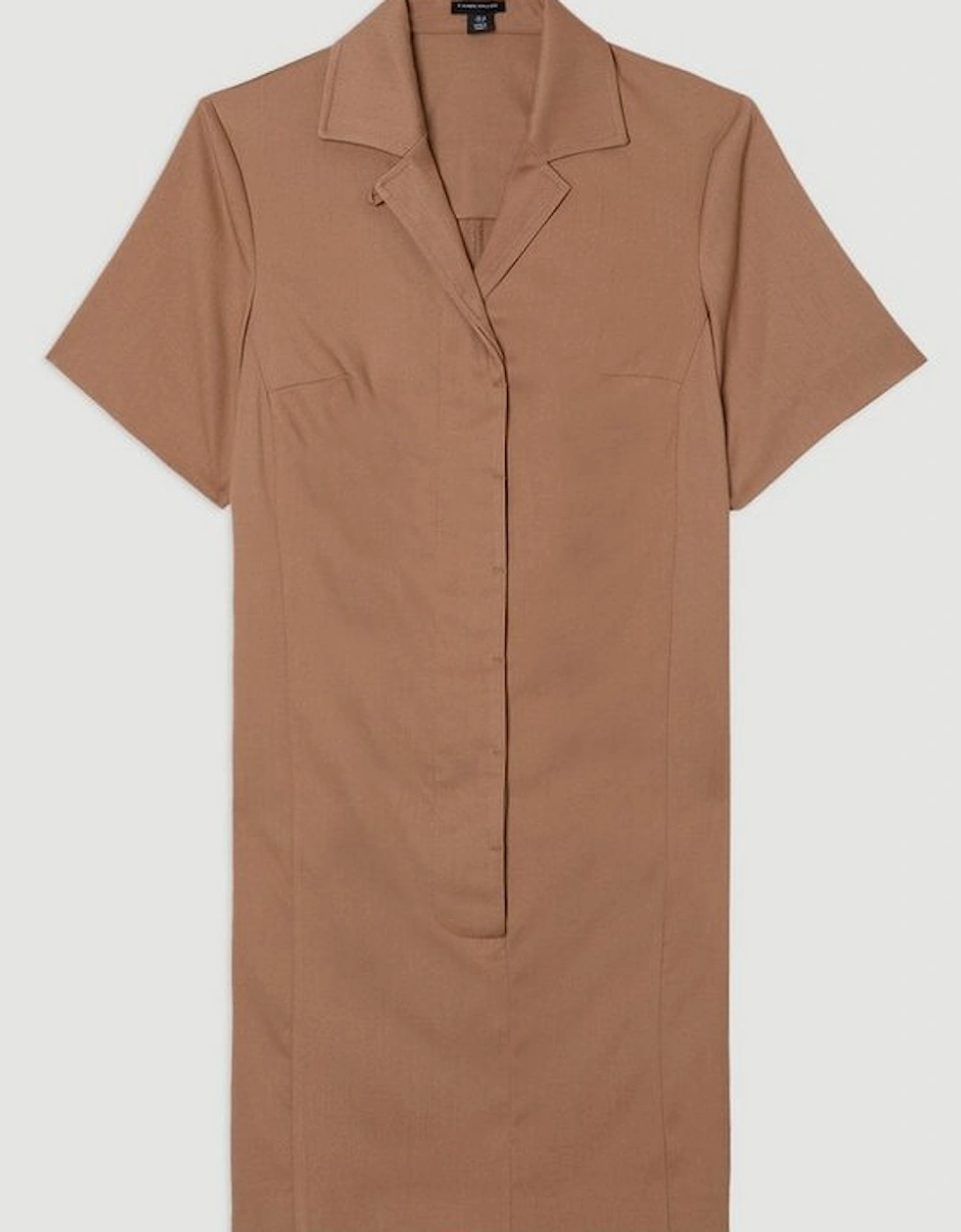 Soft Structured Tailored Shirt Mini Dress
