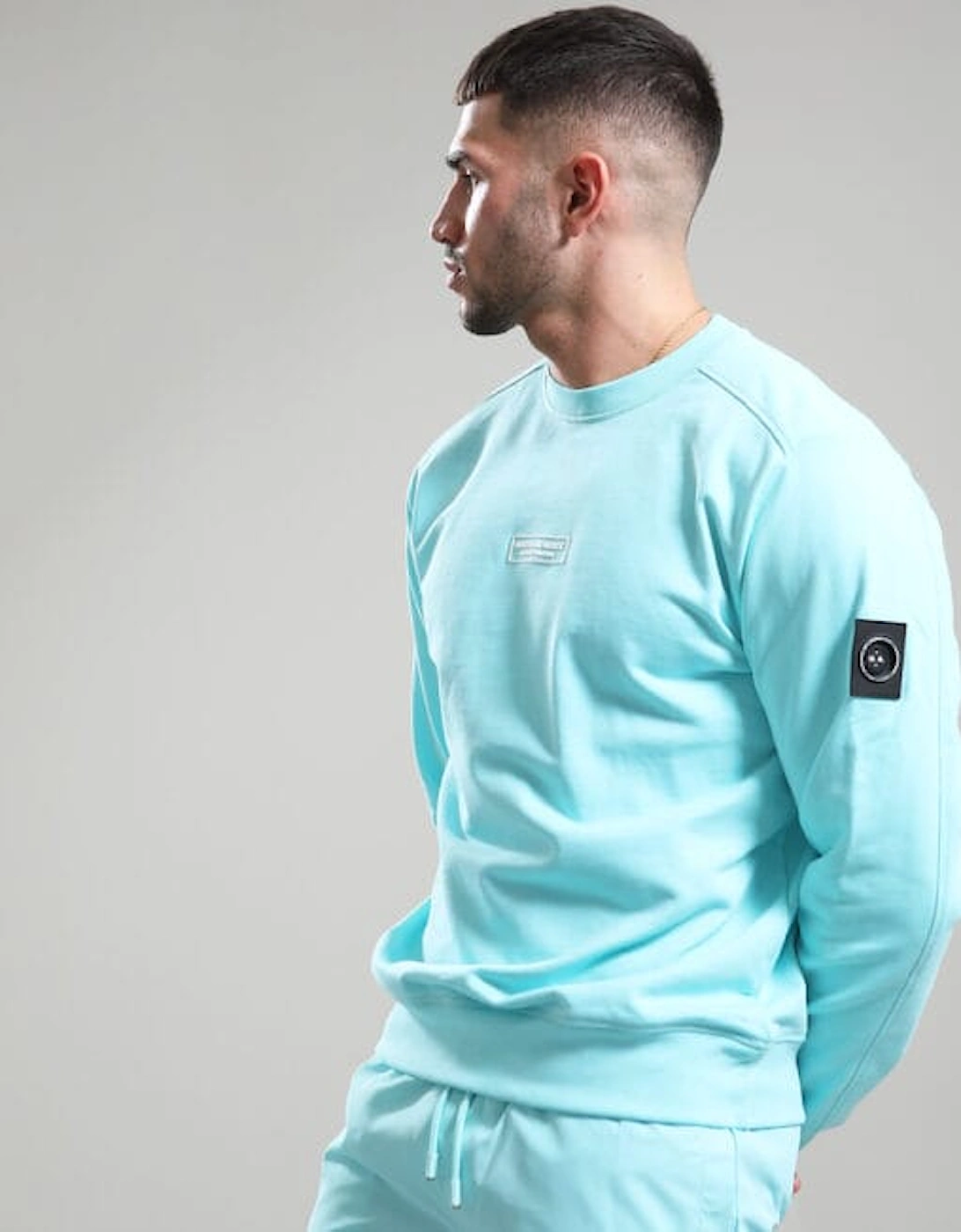 Siren Box Crewneck Sweatshirt - Aqua, 5 of 4