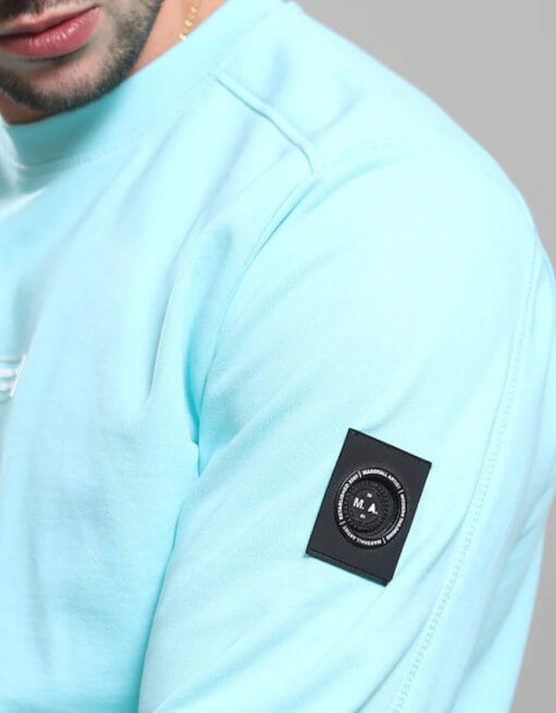 Siren Box Crewneck Sweatshirt - Aqua