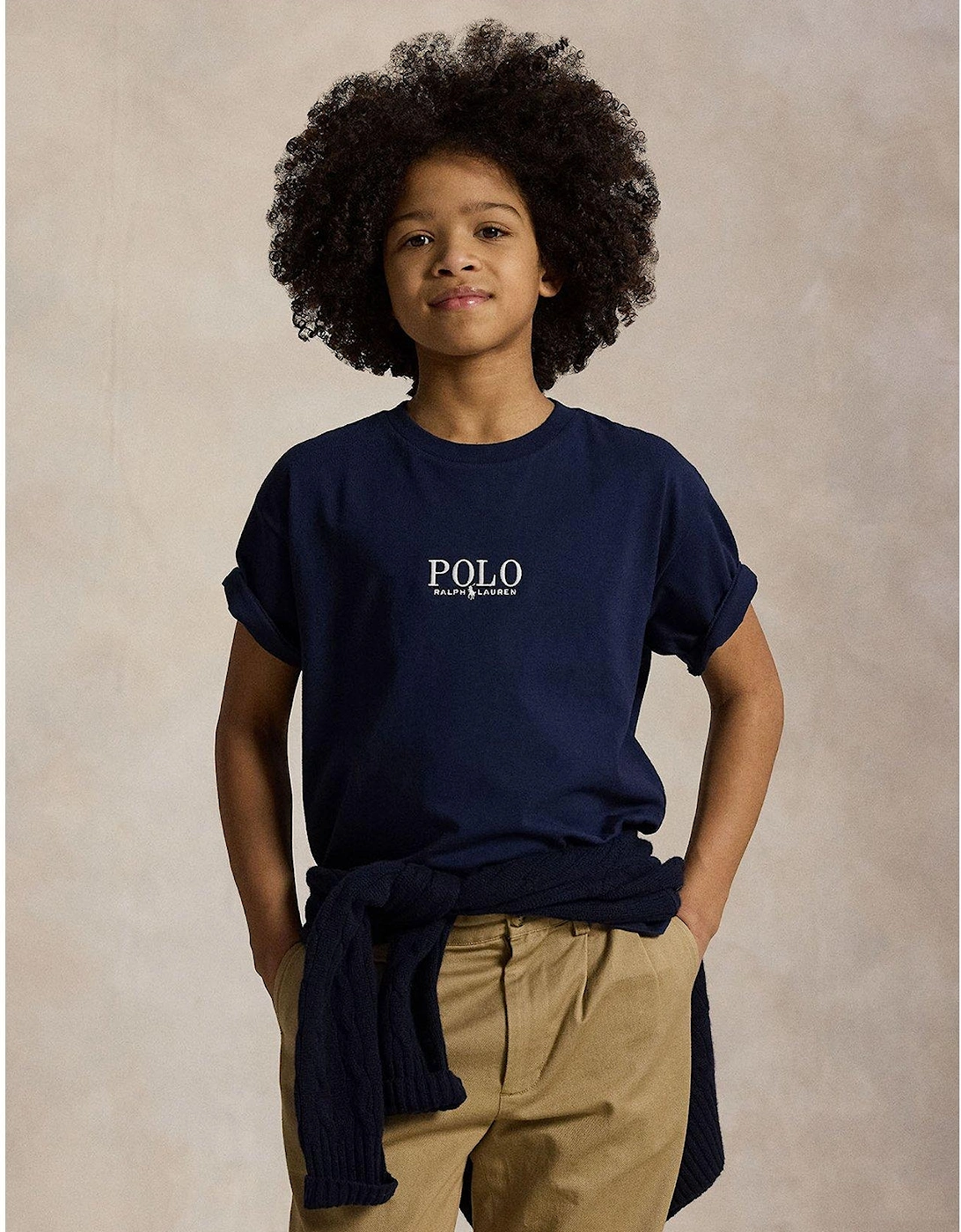 Boys Logo Short Sleeve T-Shirt - Navy, 2 of 1