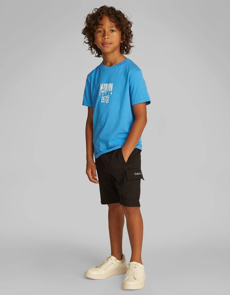 Boys Good Level Regular Short Sleeve T-Shirt - Blue