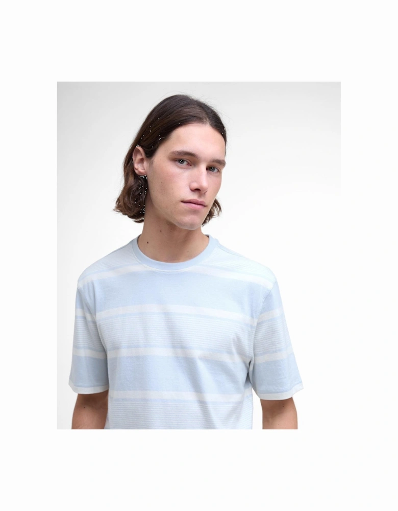 Spilman Stripe T-Shirt BU28 Bleached Blue