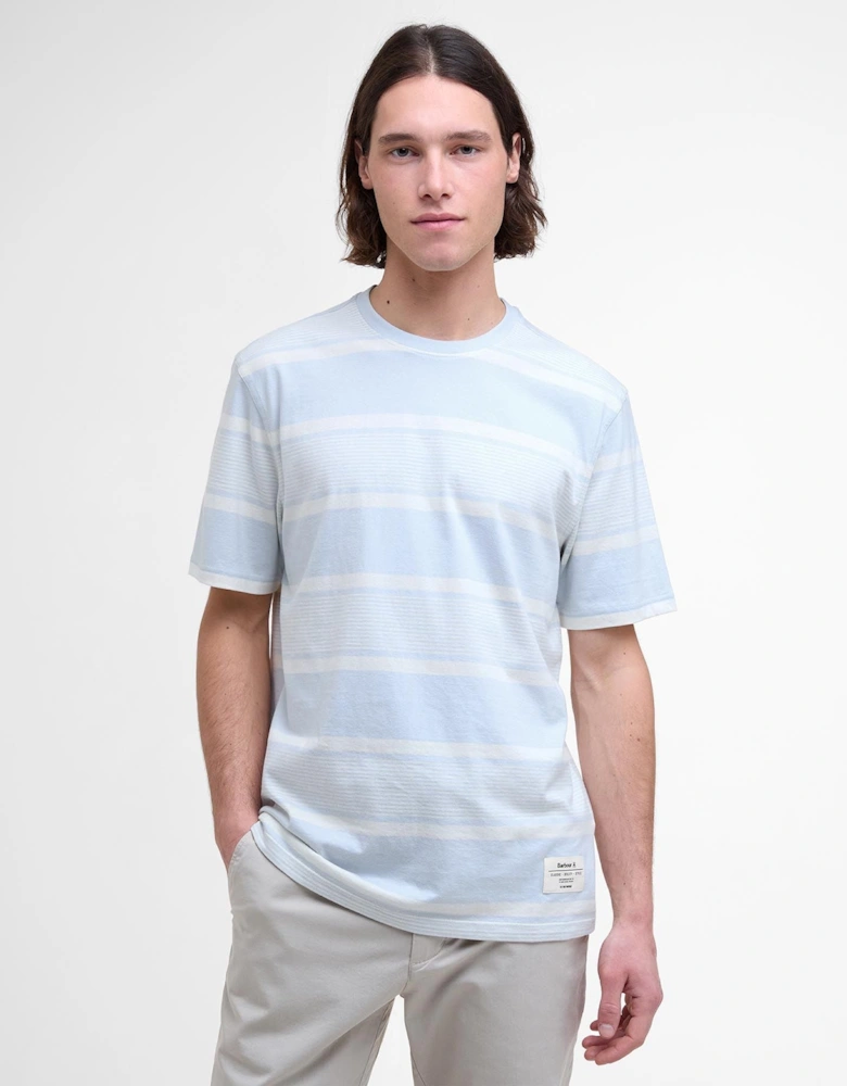Spilman Stripe T-Shirt BU28 Bleached Blue