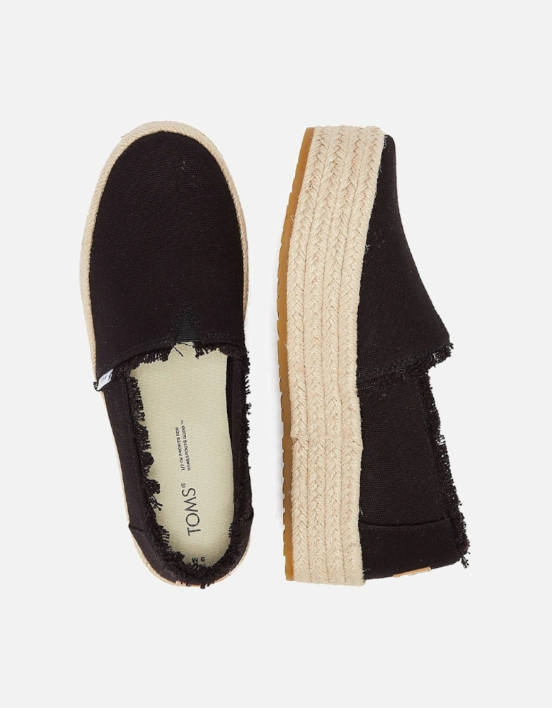 Canvas Valencia Espadrilles Women's Black Sandal