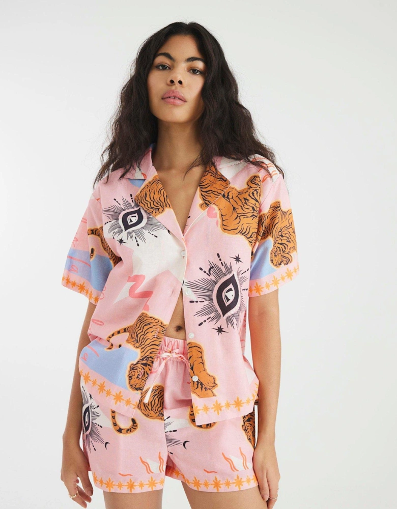 Celestial Shirt Set - Pink