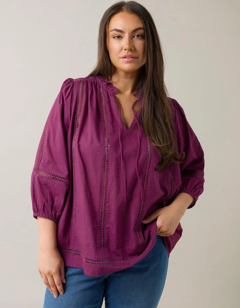 Ladder Lace Blouse