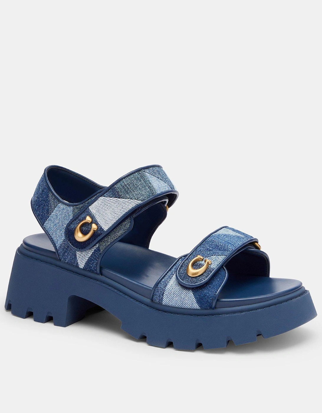 Brynn Platform Patchwork Denim Sandal, 2 of 1