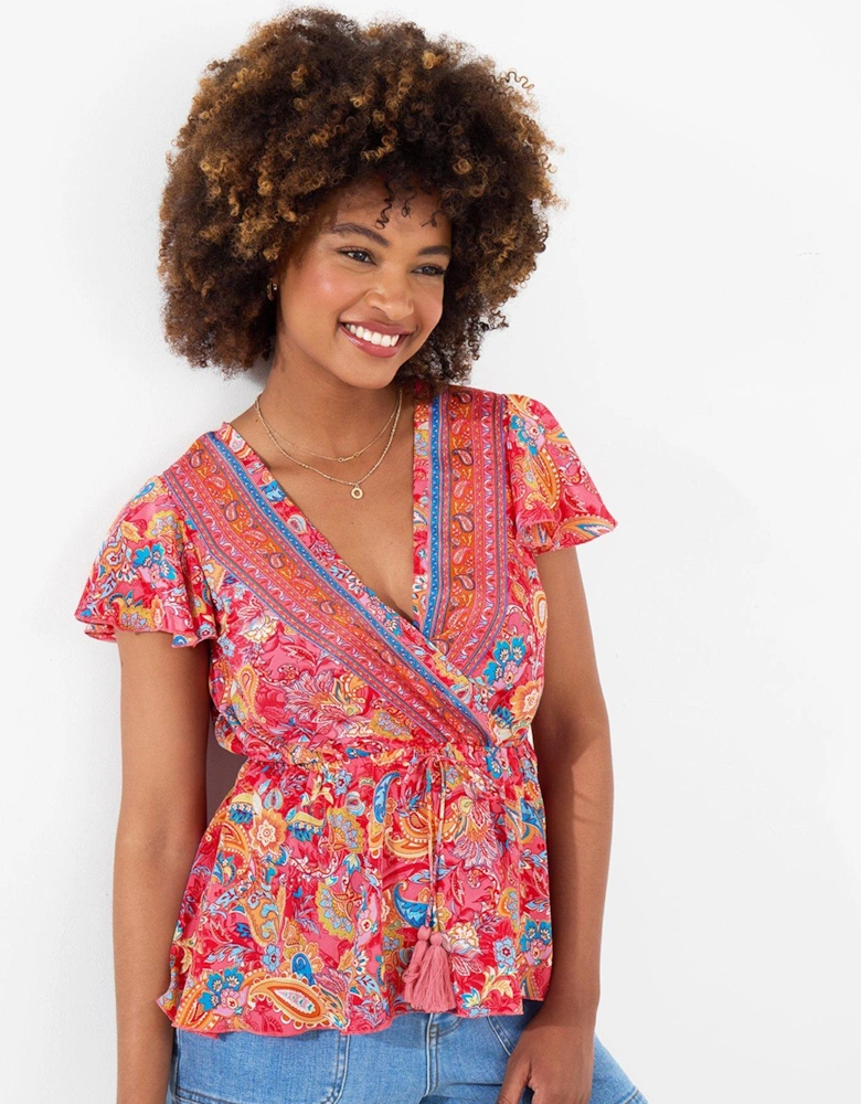 Juniper Printed Top - Pink