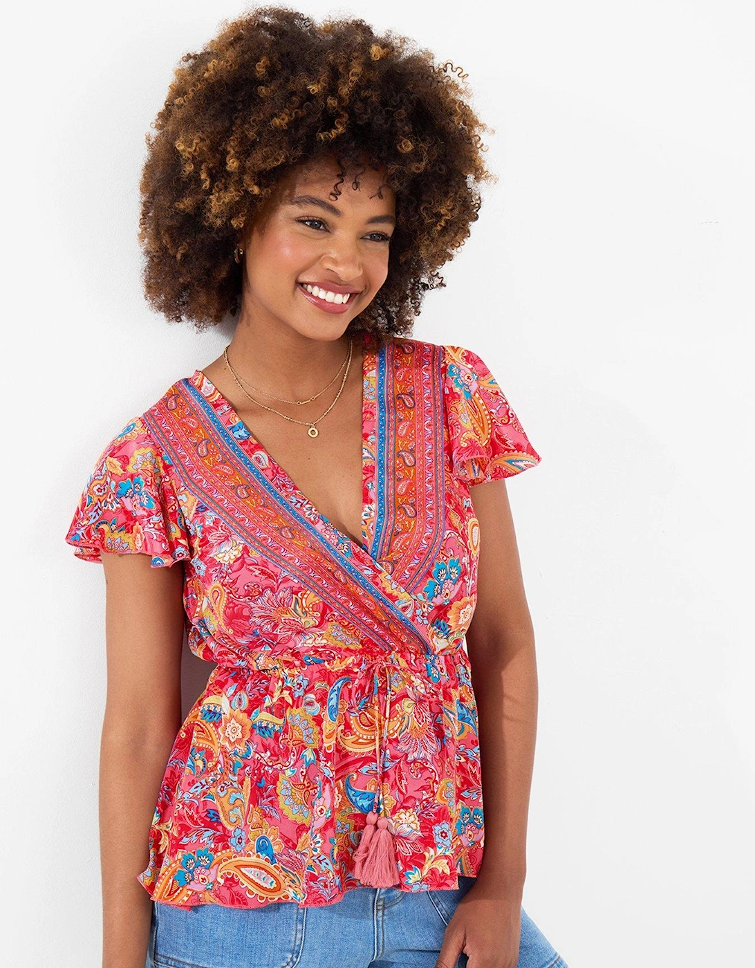 Juniper Printed Top - Pink, 2 of 1