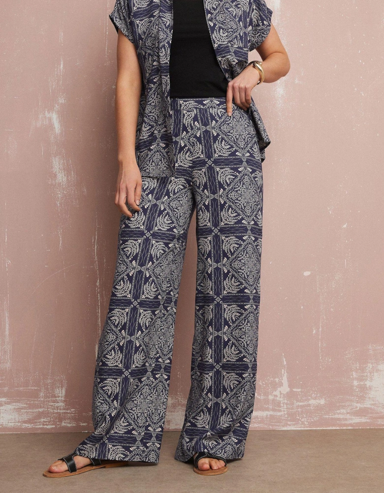 Tall Tile Wide Leg Trouser 36"