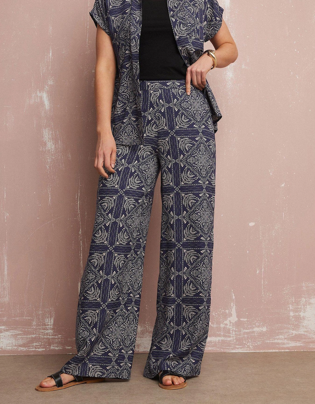 Tall Tile Wide Leg Trouser 36", 2 of 1