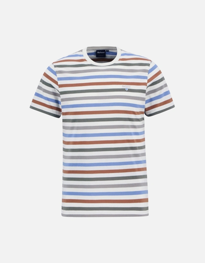 Rokeby Yarn Dye Stripe T-Shirt WH32  Whisper White