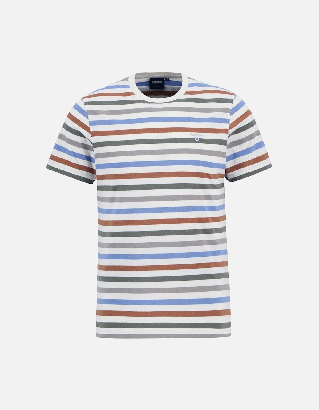 Rokeby Yarn Dye Stripe T-Shirt WH32 Whisper White, 5 of 4