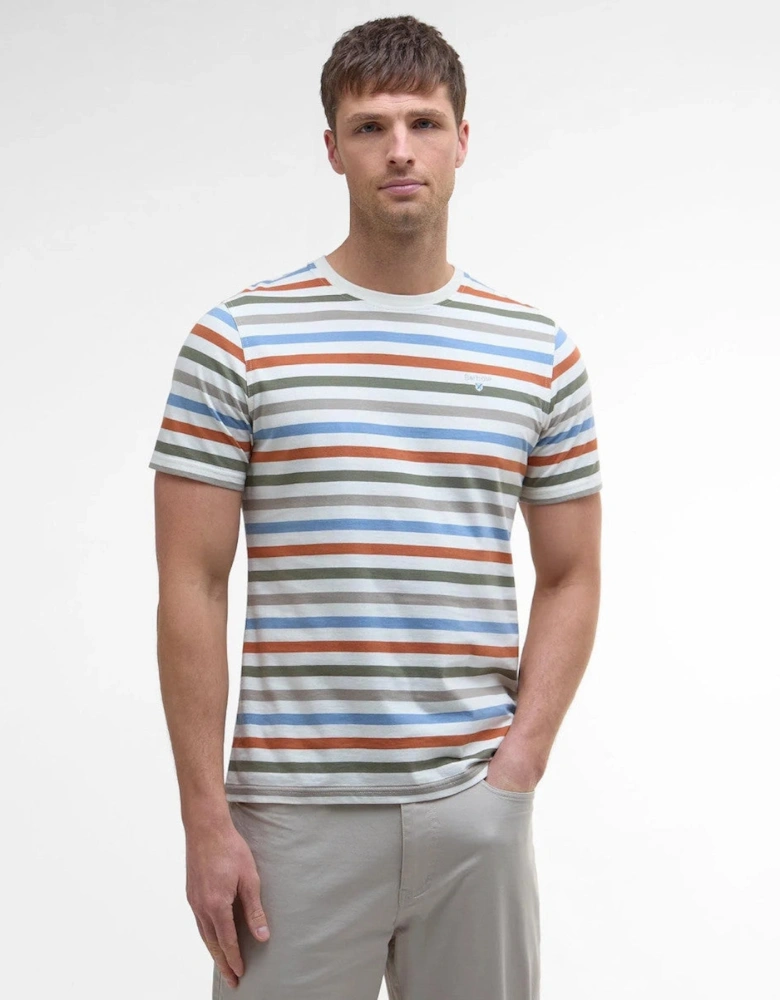 Rokeby Yarn Dye Stripe T-Shirt WH32  Whisper White