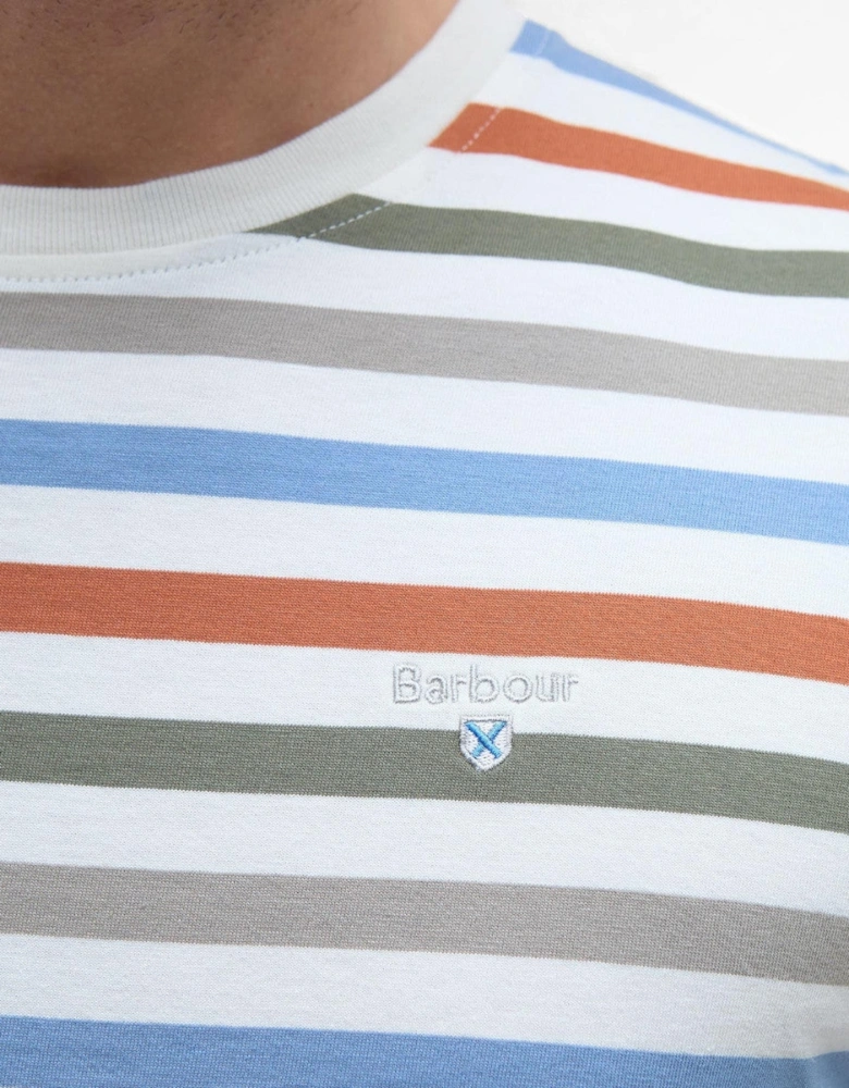 Rokeby Yarn Dye Stripe T-Shirt WH32  Whisper White