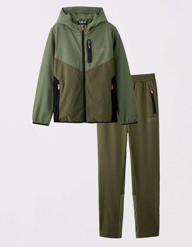 Junior Boys Fell Tracksuit - Khaki