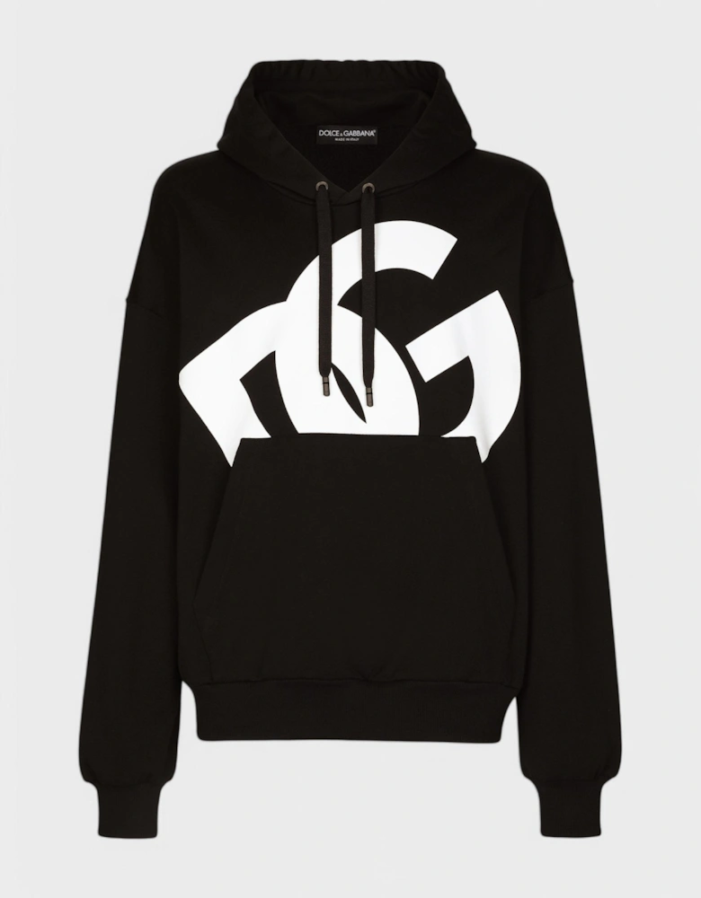 Pouched Pocket Hoodie Black