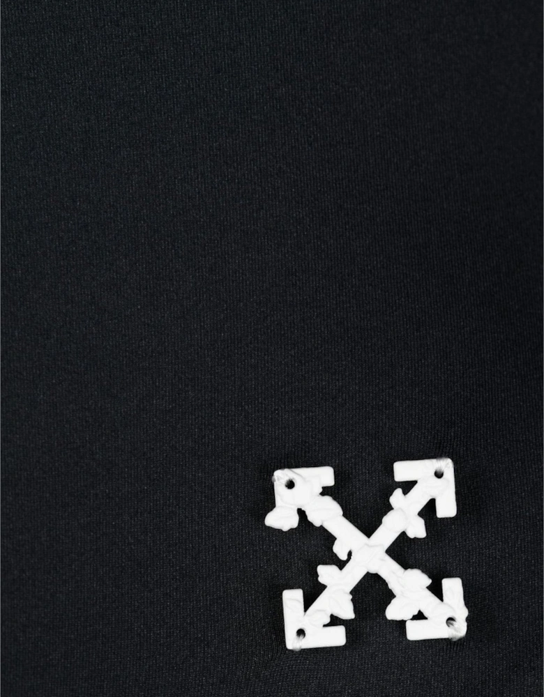 Off White Logo Band Swimsuit Black