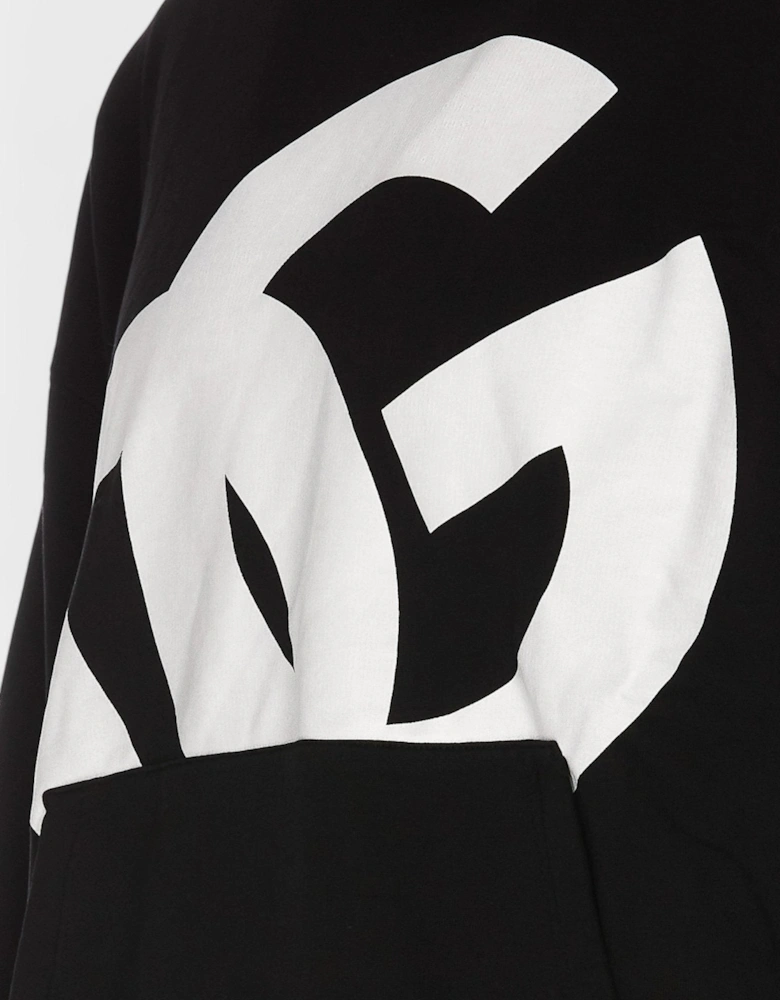 Pouched Pocket Hoodie Black