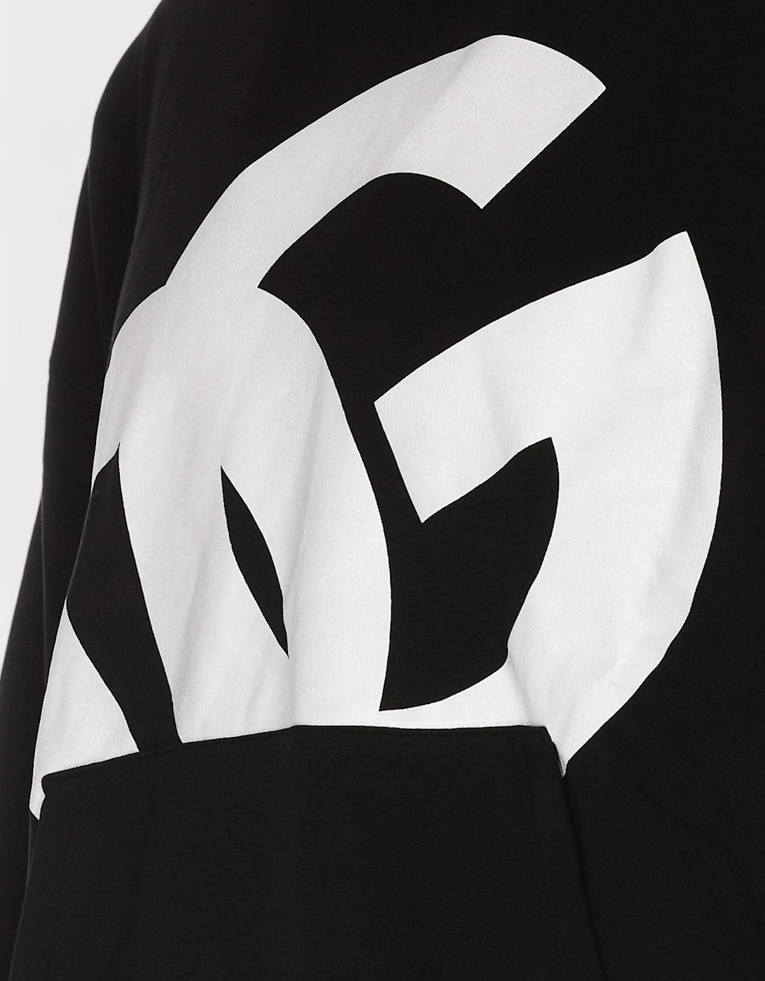 Pouched Pocket Hoodie Black