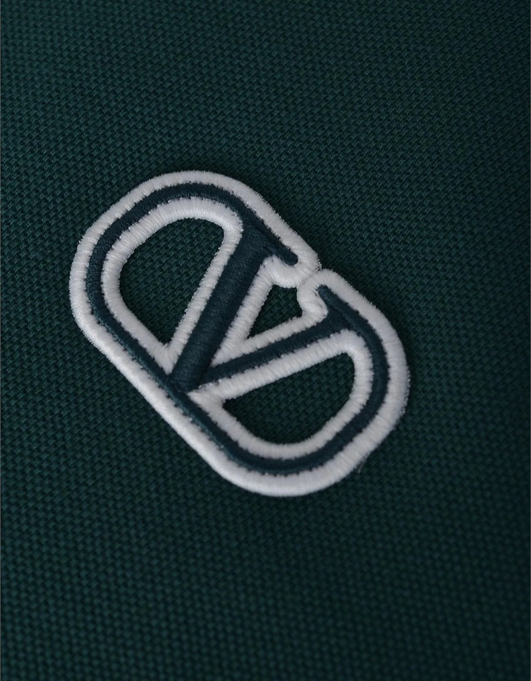 Embroidered Logo Polo Shirt Green