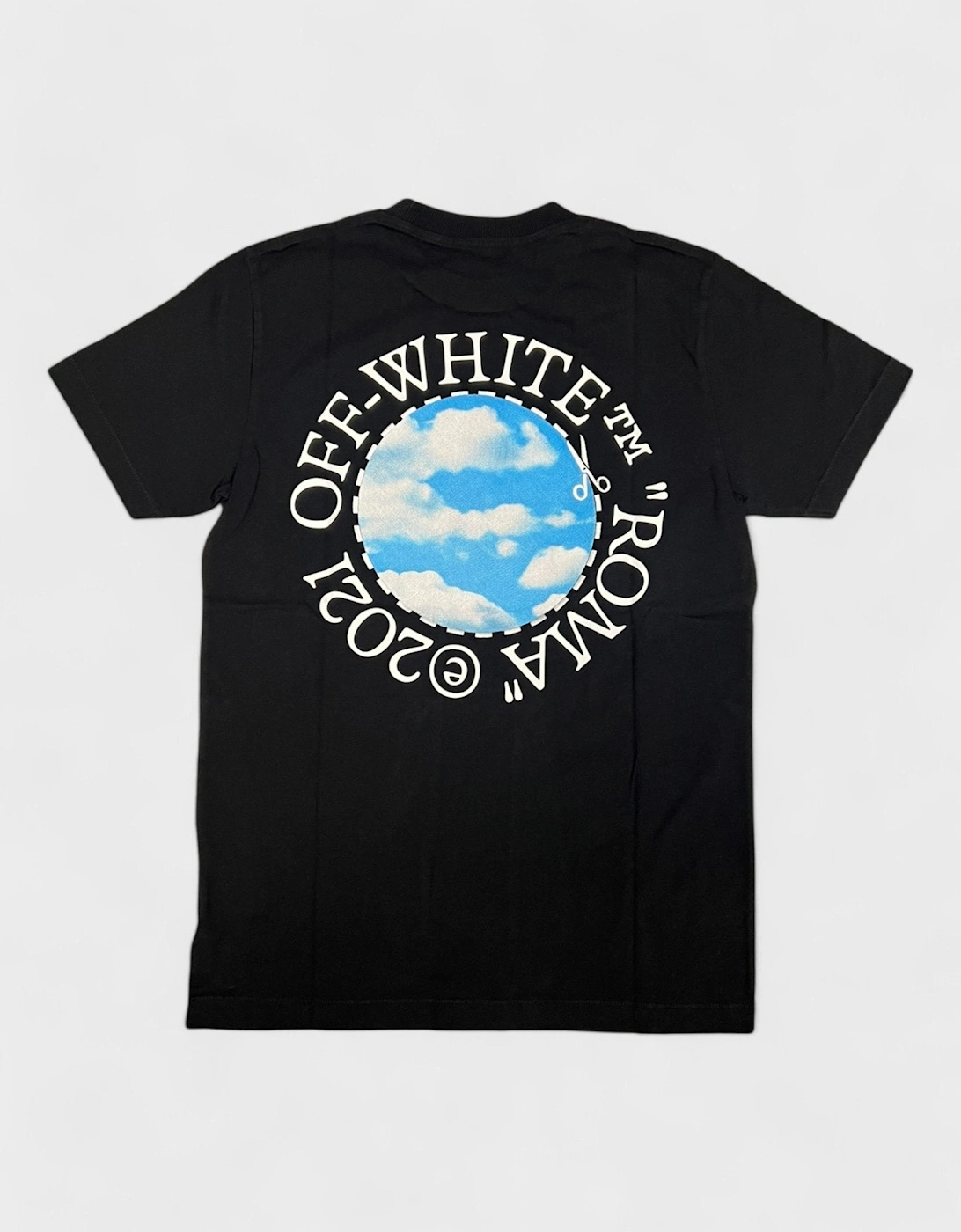 Clouds Slim Short Sleeve T Shirt Black, 4 of 3