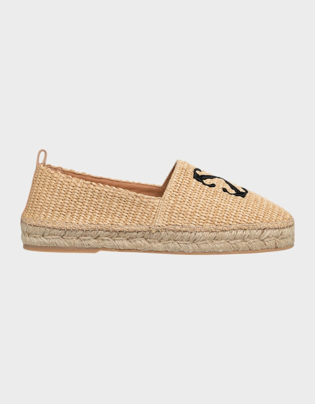 Off White Raffia Arrow Espadrillas Beige Black, 5 of 4