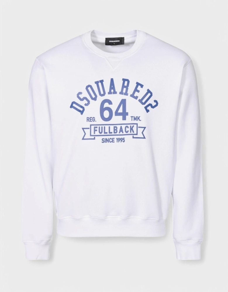 DSqaured2 Fullback College Sweatshirt White