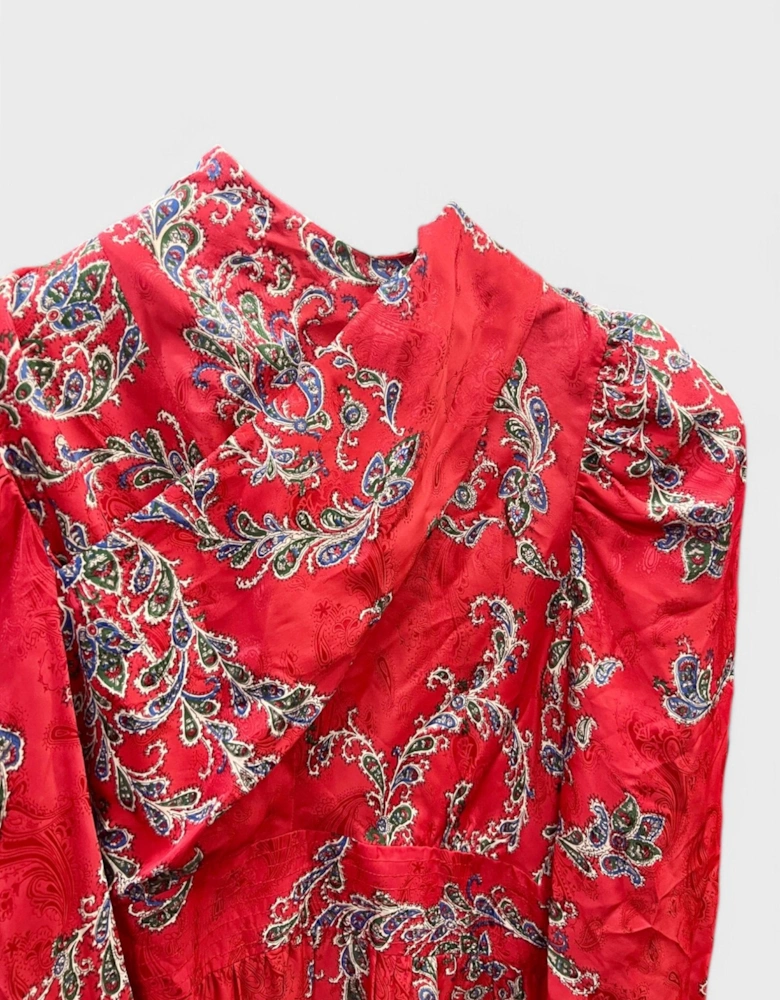 Kleider Silk Dress Red