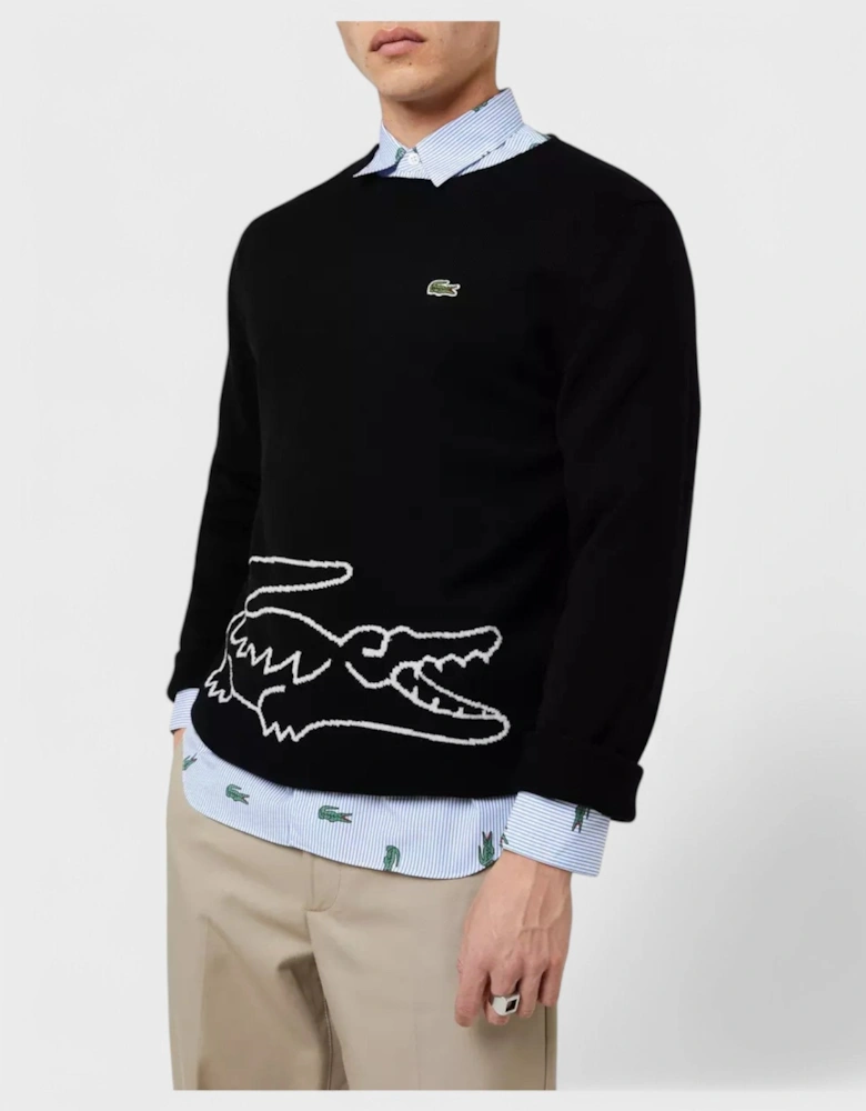 Shirt X Lacoste Men’s Knit Sweater Black